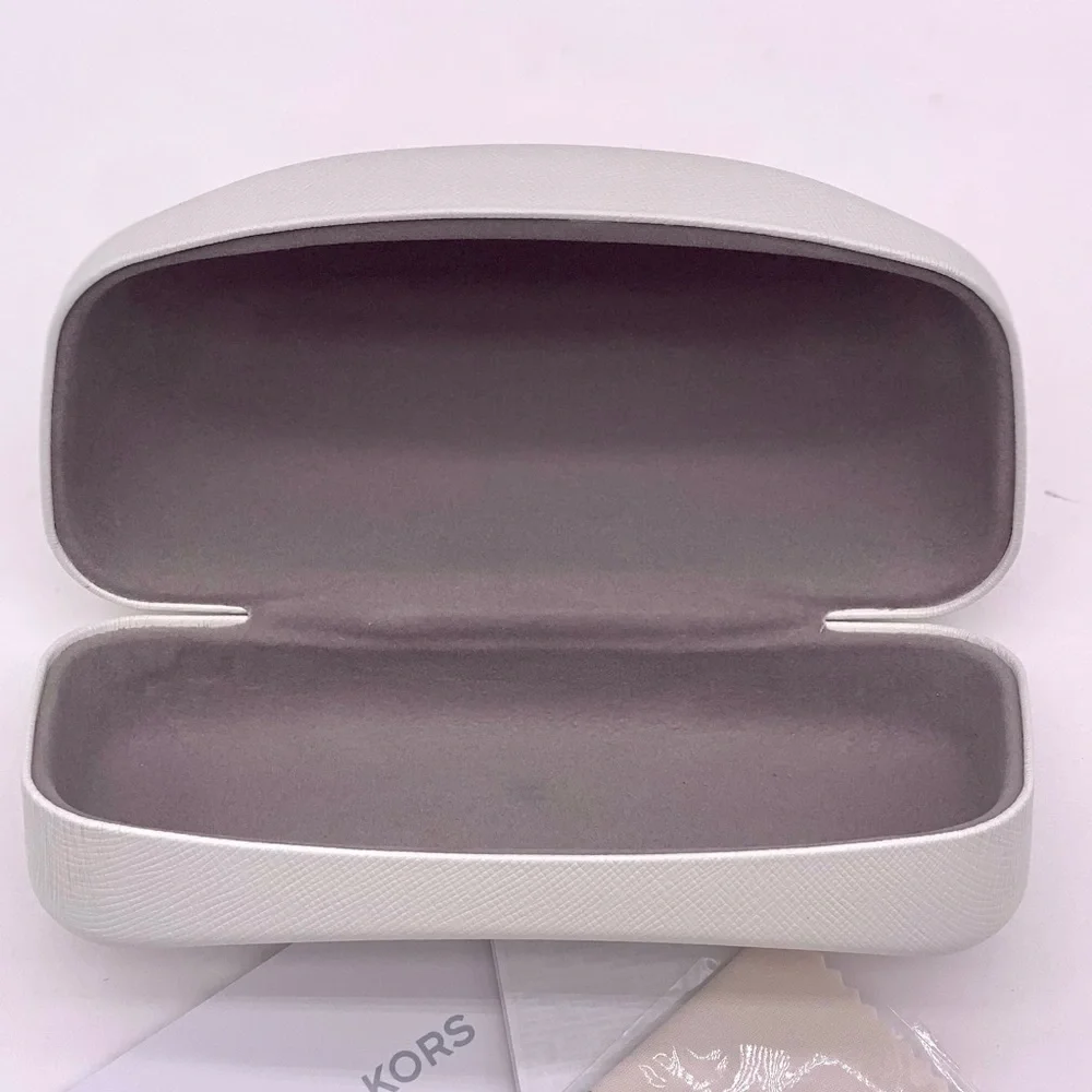 Michael Kors Oversized Sunglasses Case Hard Clam Shell White